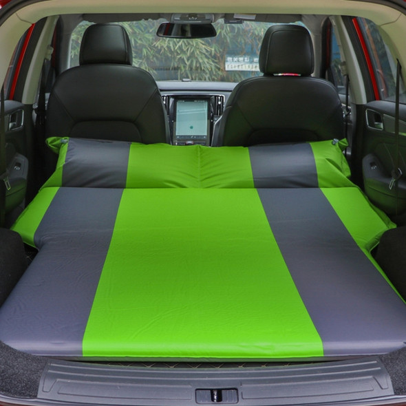 Universal Car Polyester Pongee Sleeping Mat Mattress Off-road SUV Trunk Travel Inflatable Mattress Air Bed, Size:195 x 130 x 109cm(Green + Grey)