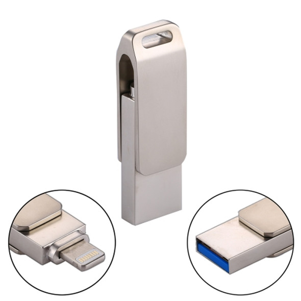 RQW-10G 2 in 1 USB 2.0 & 8 Pin 16GB Flash Drive, for iPhone & iPad & iPod & Most Android Smartphones & PC Computer