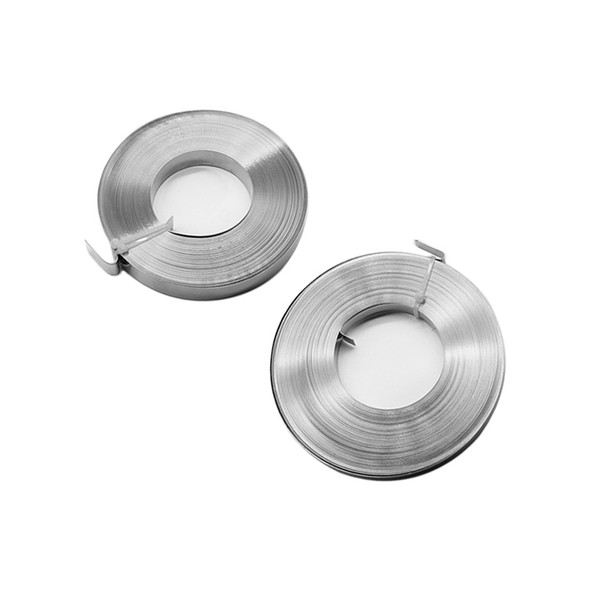 30m 304 Stainless Steel Wire Tray Oil Pipe Tie with Hoop, Size: 16×0.76mm