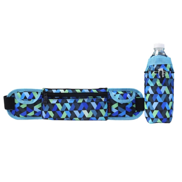 Playking 1358 Multi-functional Unisex Running Outdoor Sports Water Bottle Waist Bag (Night Folding Flower)