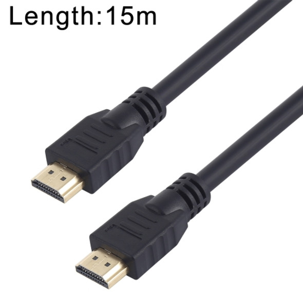 Super Speed Full HD 4K x 2K 28AWG HDMI 2.0 Cable with Ethernet Advanced Digital Audio / Video Cable Computer Connected TV 19 +1 Tin-plated Copper Version, Length: 15m