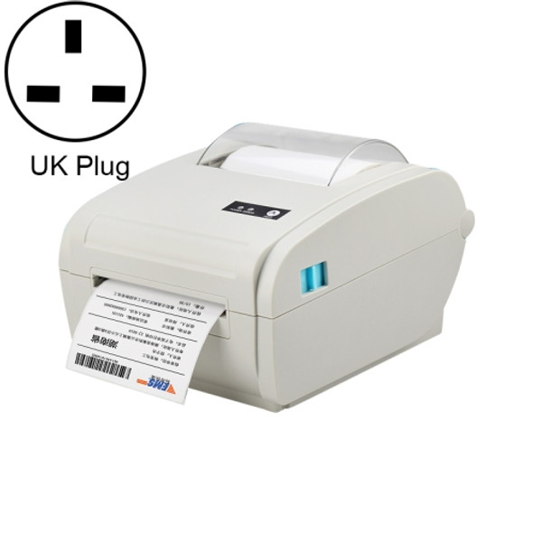 POS-9210 110mm USB POS Receipt Thermal Printer Express Delivery Barcode Label Printer, UK Plug(White)