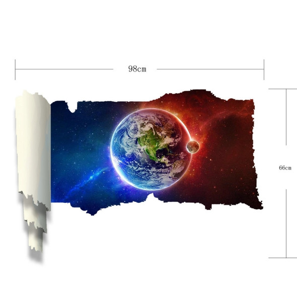 3D Universal Planets Picture Scroll Removable Wall Art Sticker, Size: 66 x 98 x 0.3 cm