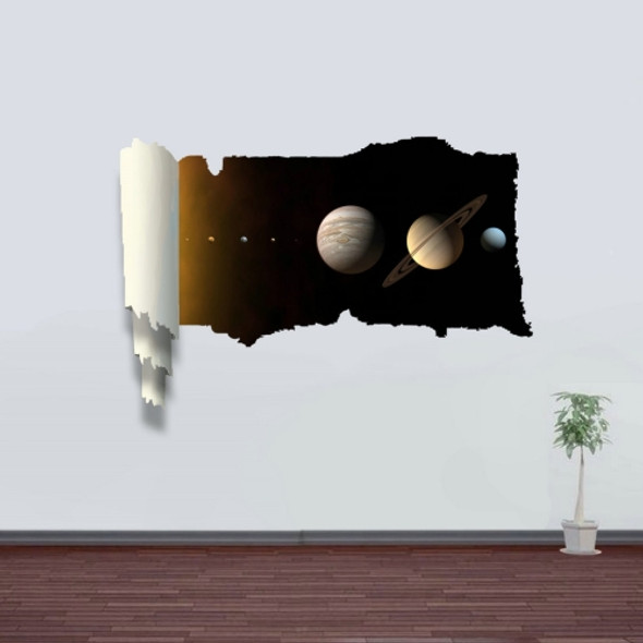 3D Dreamy Universal Planets Picture Scroll Removable Wall Art Sticker, Size: 66 x 98 x 0.3 cm