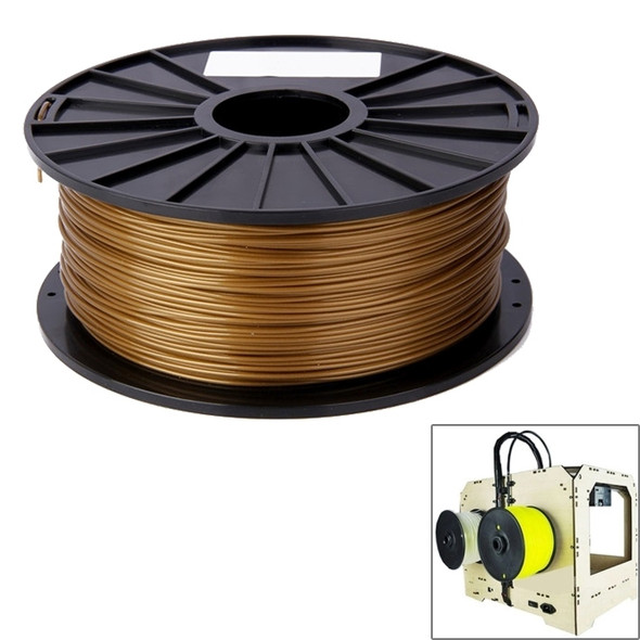 PLA 3.0 mm Color Series 3D Printer Filaments, about 115m(Gold)