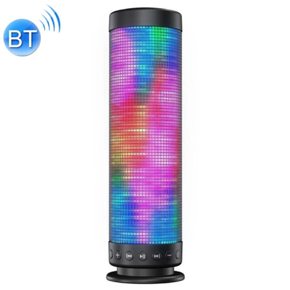 LED Seven Color Dazzles，Double Vibration Low-sounding, Metal Appearance，Portable Bluetooth Speaker Support TF
