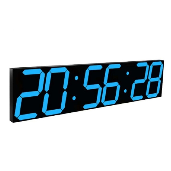 Multifunctional LED Wall Clock Creative Digital Clock US Plug, Style:Sealed Box Remote Control(Blue Font)