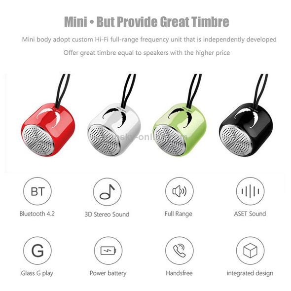 M9 Bluetooth5.0 Subwoofer Portable Speaker Aluminium Alloy Body Music Player(Black)