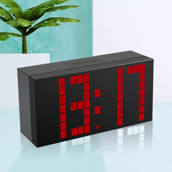 Digital Electronic Alarm Clock Creative LED Desk Clock US Plug, Style:4 Digits 5 Segments(Red Light)