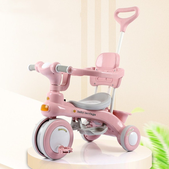 Children Tricycle Bicycle Outdoor Stroller(Pink)