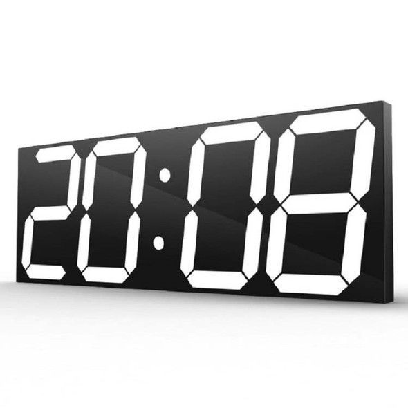 Wall Sticker LED Wall Clock Decorative Clock Creative Acrylic Mirror Clock US Plug, Style:Remote Version Sealed Box(White Font)