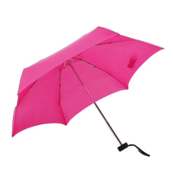 Mini Capsule Pocket Umbrella Windproof Foldable Travel Compact Umbrella(Red)