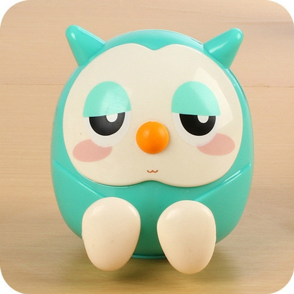 Universal Plastic Cute Owl Kawaii Book Holder Lazy Stand Tablet Desk Candy Color  Money-box Office Supply(Green)
