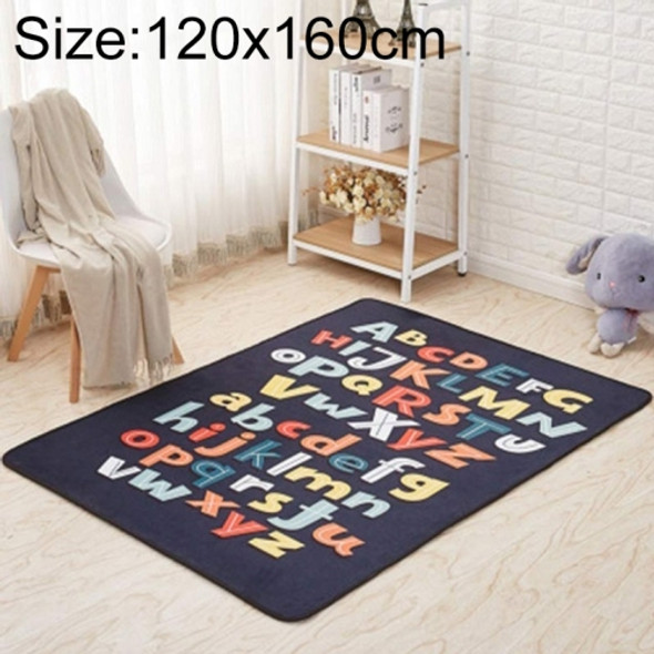 Mega Nordic Style Cartoon Carpet Living Room Anti Fall Non-slip Floor Mat, Size:120x160cm(Crazy Letter)