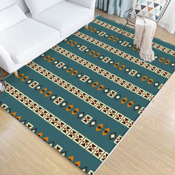 Simplicity Geometry Carpet Home Abstract Non-slip Floot Mat, Size:140x200cm(Blue)