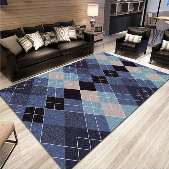 Simple Modern Abstract Lattice Carpets Living Room Bedroom Floor Mat, Size:200x300cm(British Plaid)