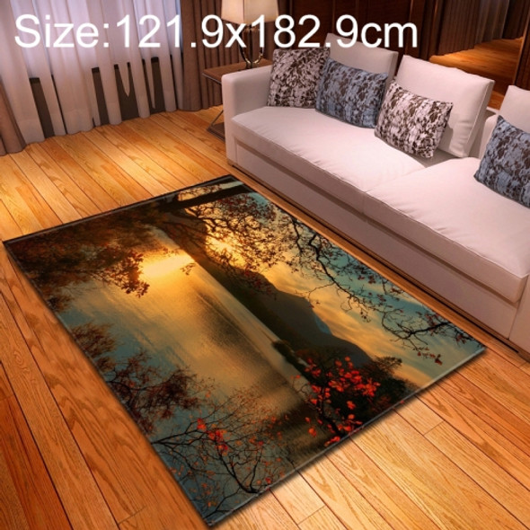 121.9x182.9cm Modern Fashion Home Sunset View Floor Mat(D190111-M038)