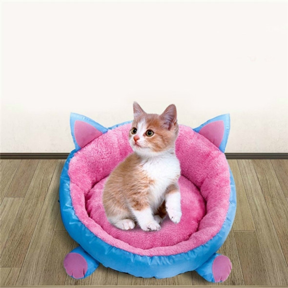 Autumn and Winter Warm Thickening Plush Pet Dog Cat Sleeping Nest, Size:L(Pink)