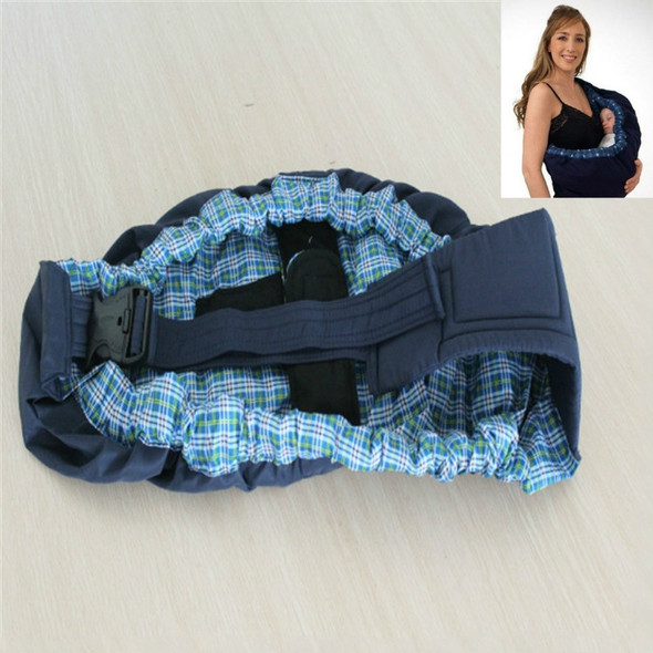 Newborn Baby Cross-body Harness Strap(Blue Plaid)