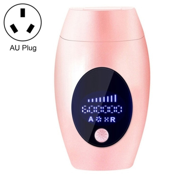 600000 Flash Professional Permanent LPL Epilator Painless LCD Hair Removal Machine, Specification:AU Plug(Pink)