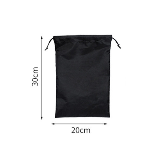 10PCS Portable Nylon Waterproof Travel Storage Bag Drawstring Beam Pocket Clothing Storage Bag, Size:20cmx30cm(Coffee)