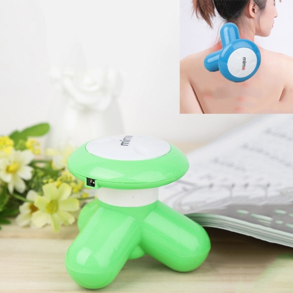 10 PCS Creative Small Three-legged Mini Electric Massager(Green)