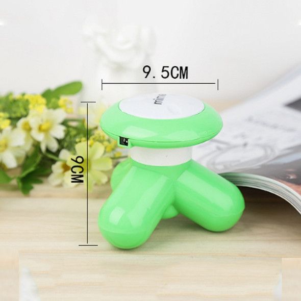 10 PCS Creative Small Three-legged Mini Electric Massager(Green)