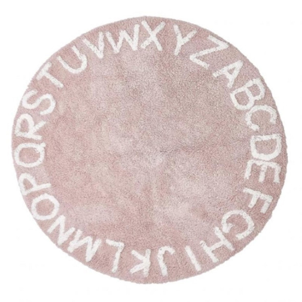 26 Letters Round Mat Children Play Mat(Pink)