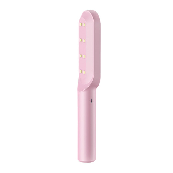 Brush Style Portable Ultraviolet Disinfection Lamp Mini Household Mite Removal Germicidal Lamp(Pink)