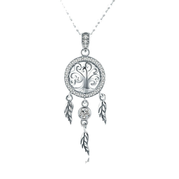 Tree of Life S925 Sterling Silver Tassel Necklace
