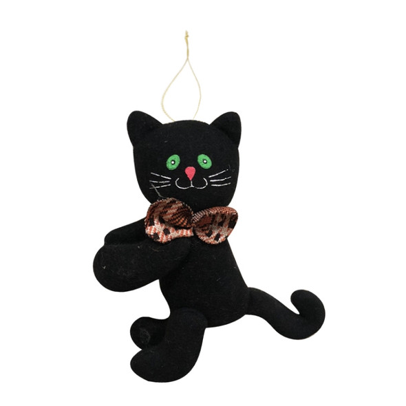 4 PCS Halloween Decoration Pendant Mall Shop Window Party Wall Sticker Decoration Supplies(Black cat)