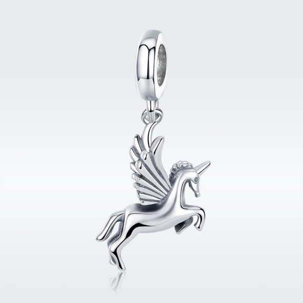 925 Sterling Silver Unicorn Memory DIY Beaded Accessory Pendant