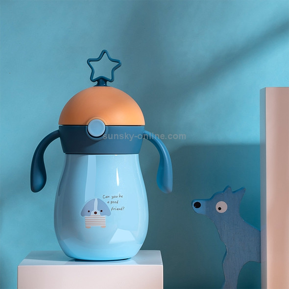 Cute Star Shaped Children Insulation Cup 316 Stainless Steel Insulation Cup(Blue)