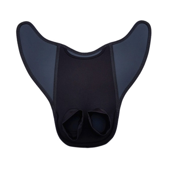 2 PCS Fish Tail Shaped Fins Swimming Training Equipment Snorkeling Flippers, Size: Adult(Black)