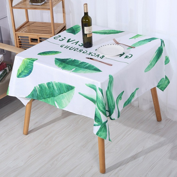 2 PCS Christmas Printed Waterproof And Oilproof Tablecloth Square Tablecloth Table Mat, Specification: 220x140cm(Style 9 Turtle Leaf)