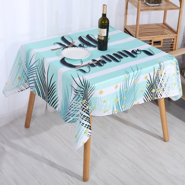 2 PCS Christmas Printed Waterproof And Oilproof Tablecloth Square Tablecloth Table Mat, Specification: 180x140cm(Style 10 Stripe)
