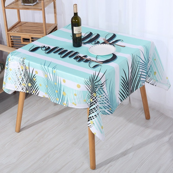 2 PCS Christmas Printed Waterproof And Oilproof Tablecloth Square Tablecloth Table Mat, Specification: 180x140cm(Style 10 Stripe)