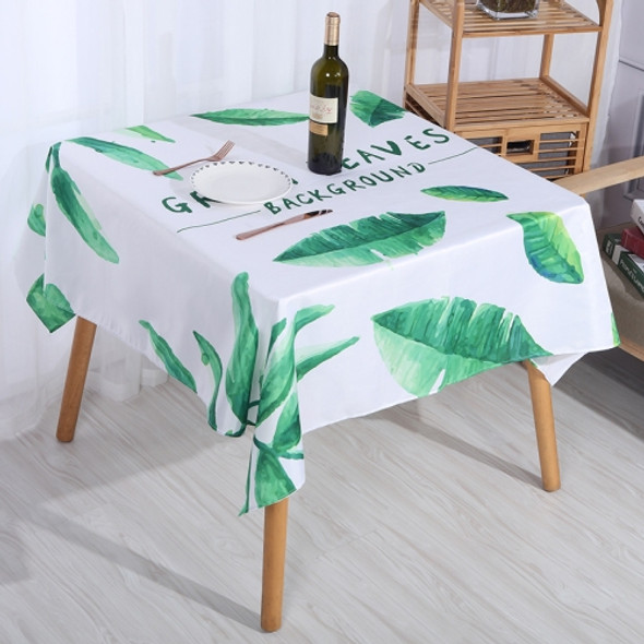 2 PCS Christmas Printed Waterproof And Oilproof Tablecloth Square Tablecloth Table Mat, Specification: 140x100cm(Style 9 Turtle Leaf)