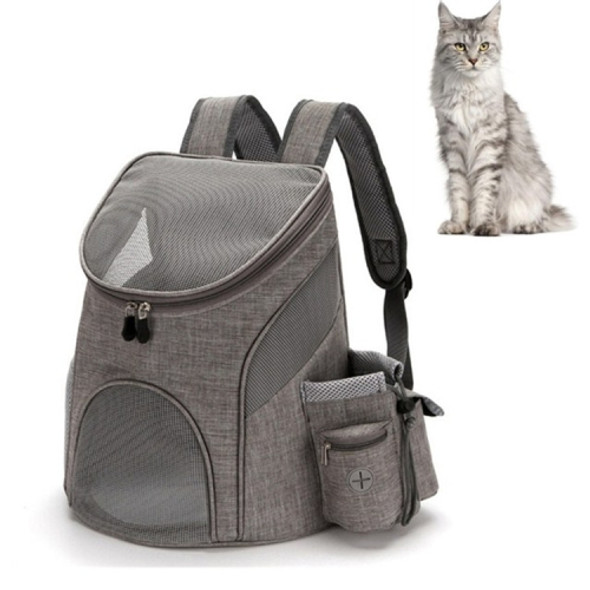 Go Out Portable Foldable Pet Cat and Dog Carry Backpack, Size:S (Gray)