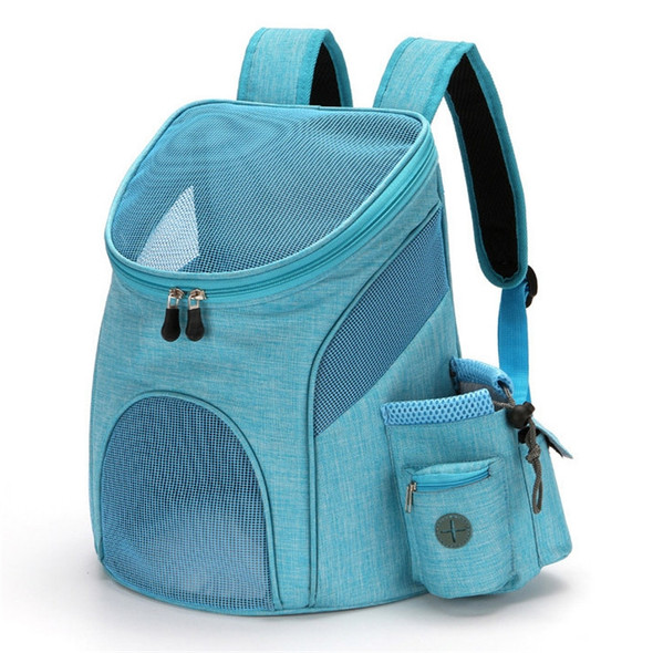 Go Out Portable Foldable Pet Cat and Dog Carry Backpack, Size:S (Light Blue)