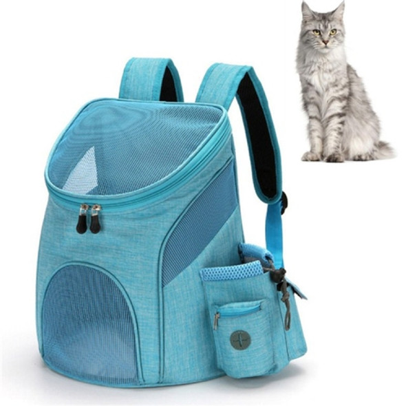 Go Out Portable Foldable Pet Cat and Dog Carry Backpack, Size:L (Light Blue)