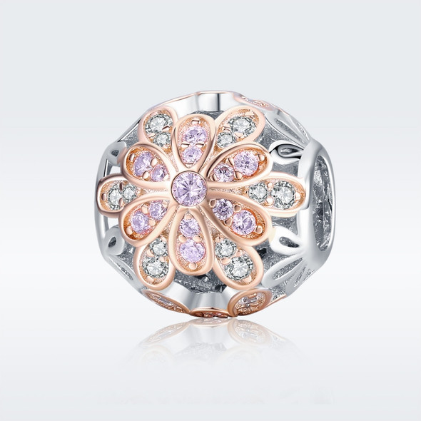 S925 Sterling Silver Flower Stamen Diamond Accessories Beads DIY Bracelet Accessories
