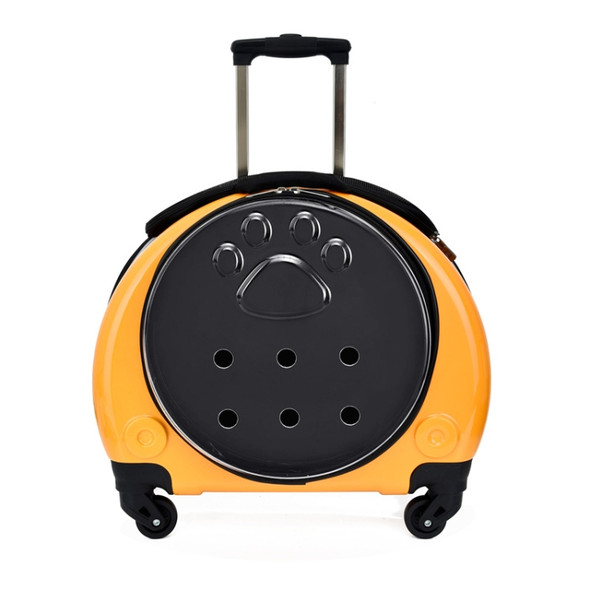 Pet Trolley Case Got Out Portable Pet Bag(Yellow)