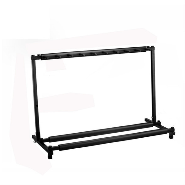 Foldable Long Metal Guitar Display Stand Shelf, Specification:Nine Racks