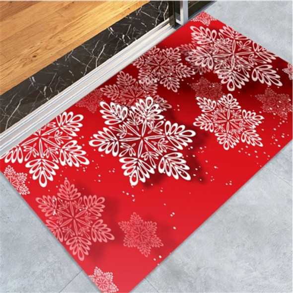 Christmas Pattern Household Non-slip Floor Mats for Home Decoration, Size:60x90cm(Snowflake)