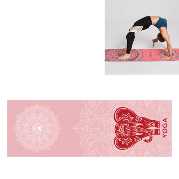 Portable Printed Non-slip Environmental Protection Yoga Mat Drape, Size: 185 x 63cm(Sacred Heart)