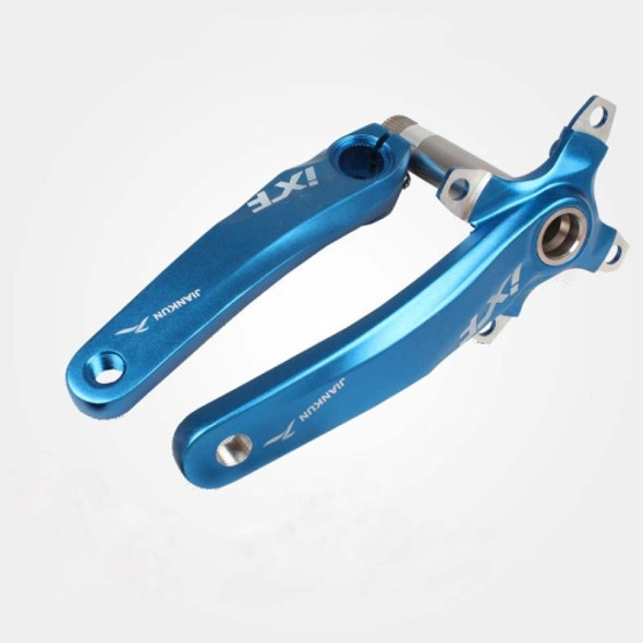 JIANKUN IXF Mountain Bike Hollow Crank Modified Single-plate Left and Right Cranks Crankshaft Bottom Axle, Style:Left and Right Crank(Blue)