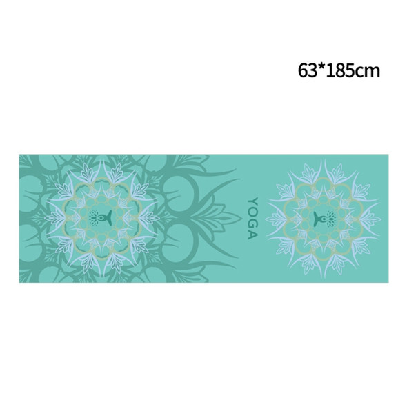 Portable Printed Non-slip Environmental Protection Yoga Mat Drape, Size: 185 x 63cm(Century Lotus)