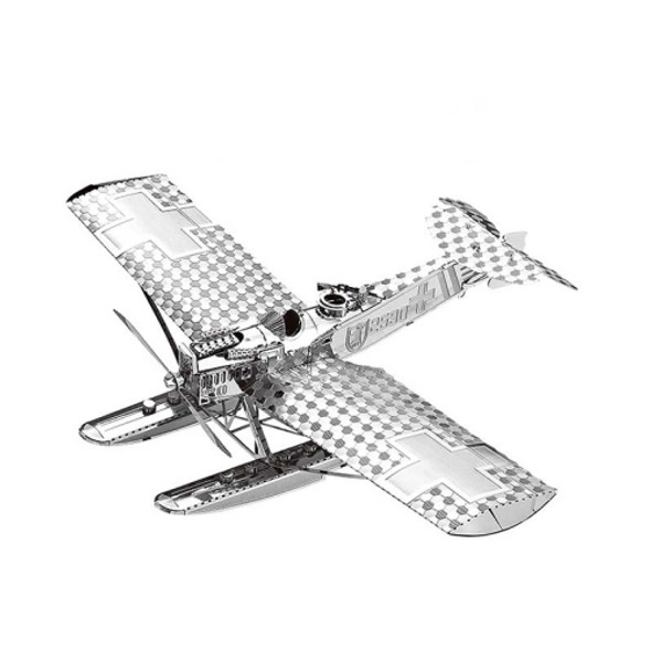 3 PCS 3D Metal Assembly Model DIY Puzzle, Style: Seaplane
