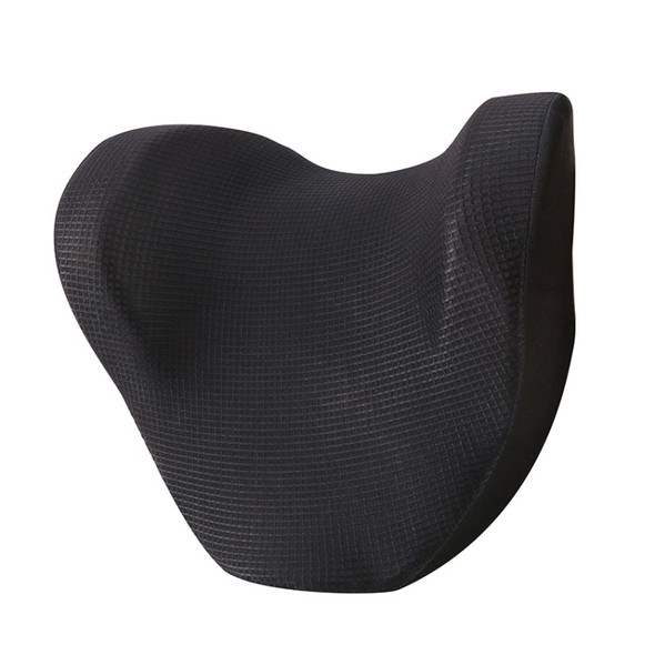 Car Headrest And Neck Pillow Ice Silk Breathable Space Memory Foam Pillow(Black)
